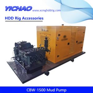 CBW-1500 High Flow Trenchless Construction Diesel Engine Drill Mud Pump For Hdd Project