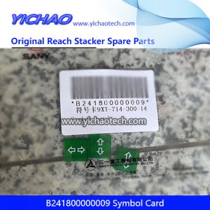 Sany B241800000009 Symbol Card for Container Reach Stacker Spare Parts