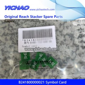 Sany B241800000021 Symbol Card for Container Reach Stacker Spare Parts