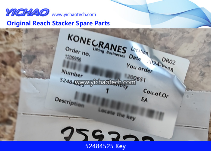 Konecranes 52484525 Key for Container Reach Stacker Spare Parts