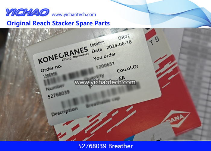 Konecranes 52768039 Breather for Container Reach Stacker Spare Parts