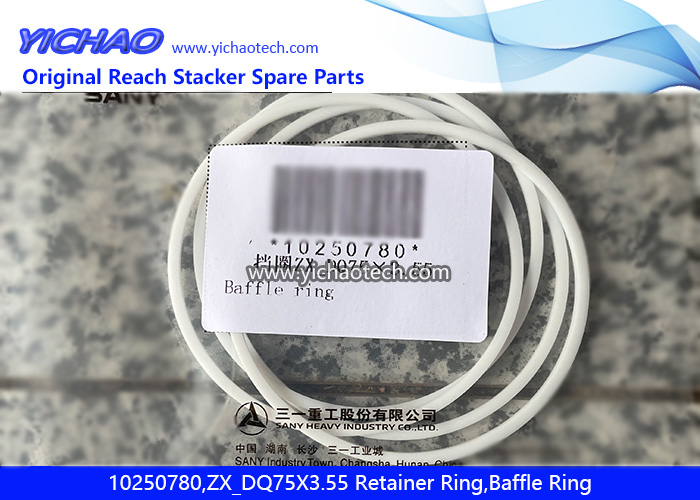 Sany 10250780,ZX_DQ75X3.55 Retainer Ring,Baffle Ring for Container Reach Stacker Spare Parts