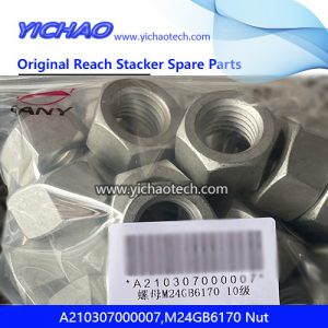 Sany A210307000007,M24GB6170 Nut for Container Reach Stacker Spare Parts