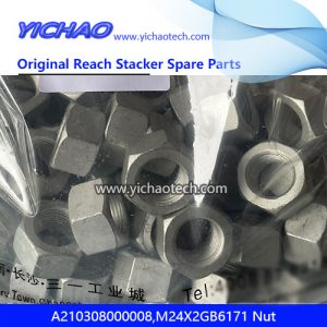 Sany A210308000008,M24X2GB6171 Nut for Container Reach Stacker Spare Parts