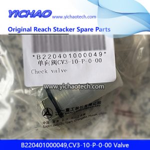 Sany B220401000049,CV3-10-P-0-00 Valve for Container Reach Stacker Spare Parts