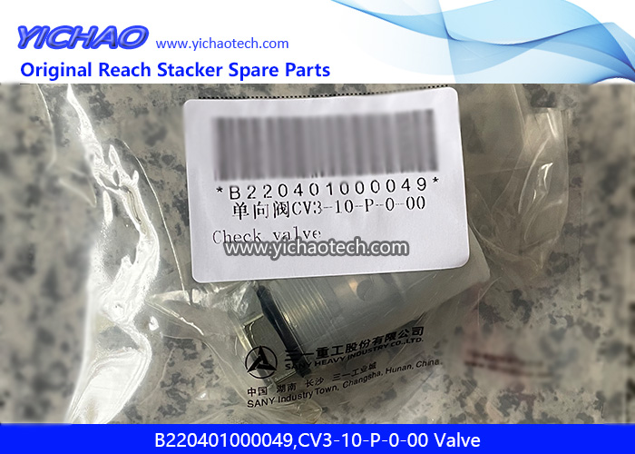 Sany B220401000049,CV3-10-P-0-00 Valve for Container Reach Stacker Spare Parts